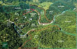 Conservation map for Vallarta Botanical Gardens